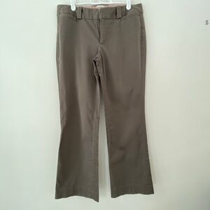 Banana Republic The Logan Fit Wide Leg Dark Tan/Brown Pants, Size 6